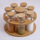 Glass Jars Set 8 pieces with Stand 